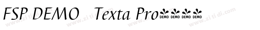 FSP DEMO   Texta Pro字体转换